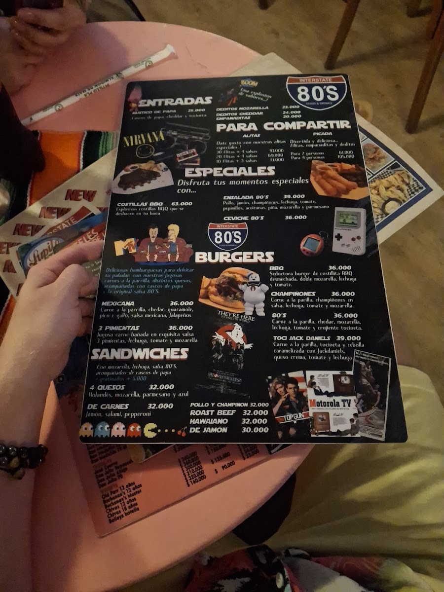 Menu Interstate 80S Food & Drinks-3