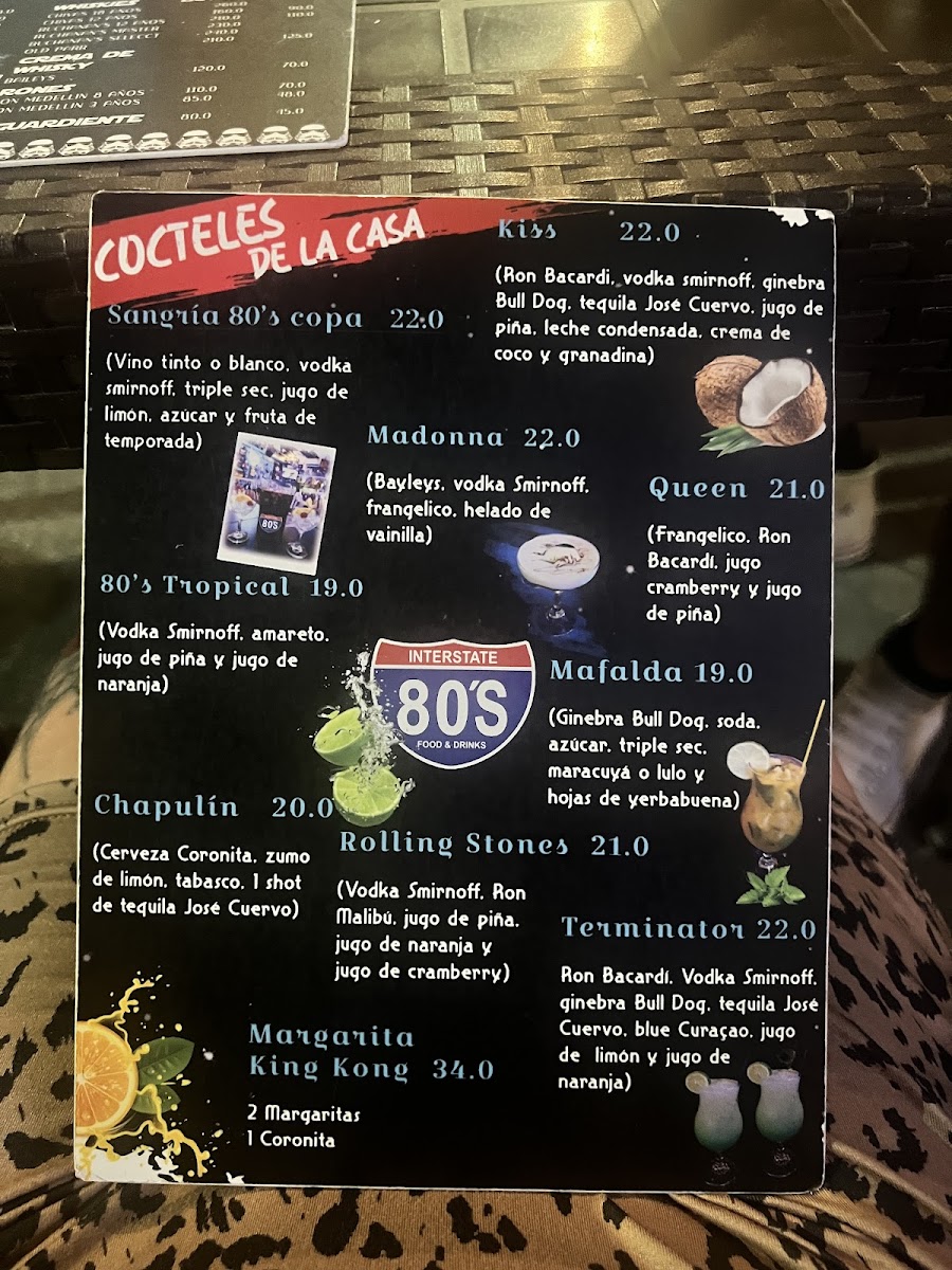 Menu Interstate 80S Food & Drinks-8
